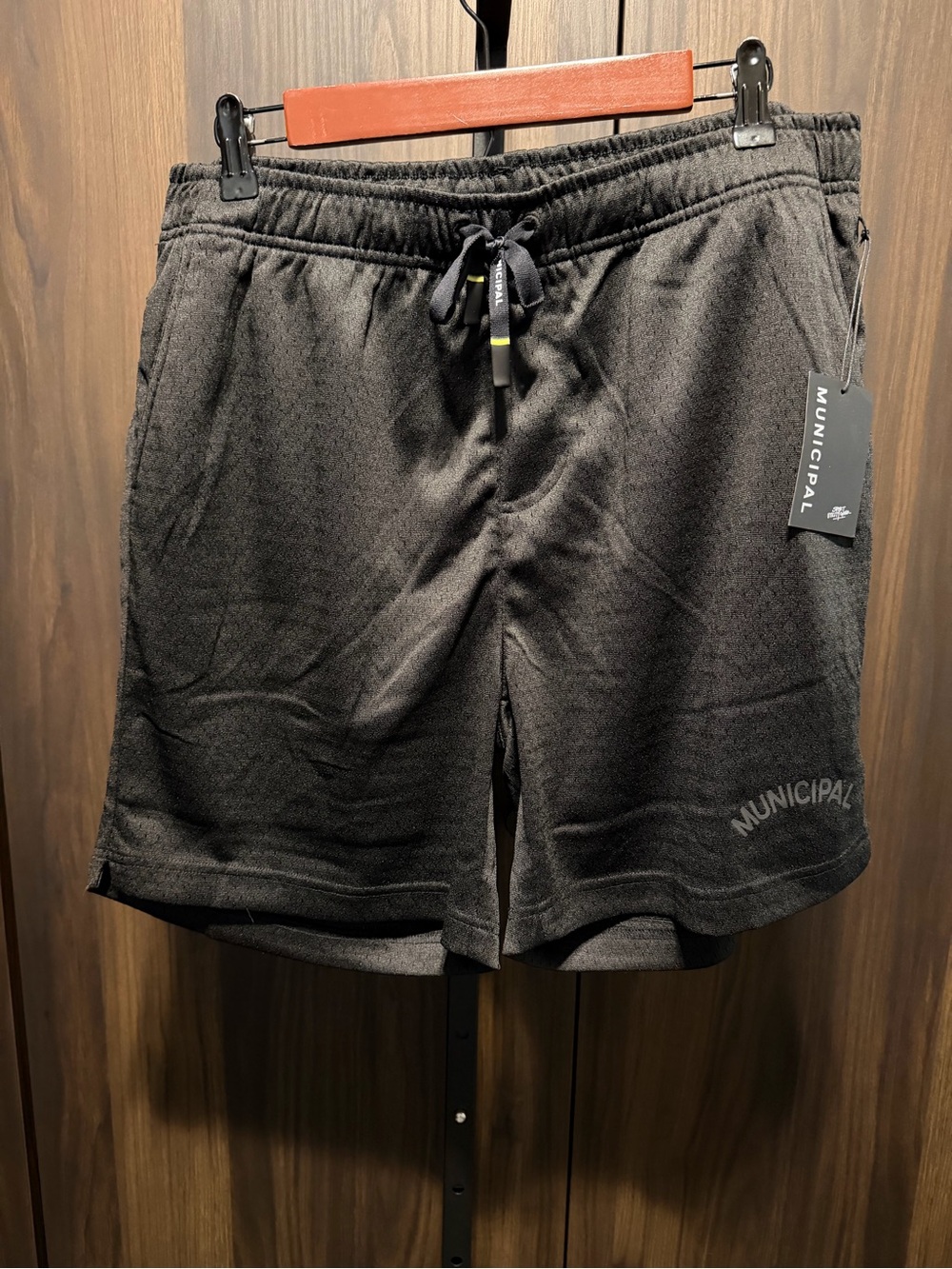 Municipal Sport Utility Gear Field Day Mesh Short Asphalt Black Size Large 6”